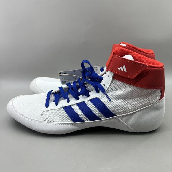 Adidas HVC 2 Wrestling Shoes Men Size 11.5 White Red Blue Lightweight Sneakers main image 10